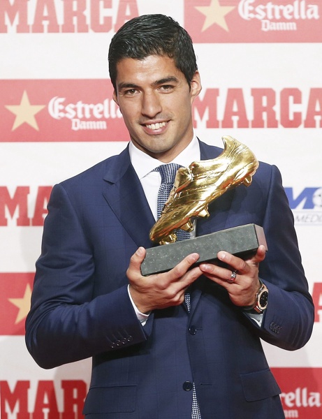 Луис Суарес получи наградата ”Златна обувка”