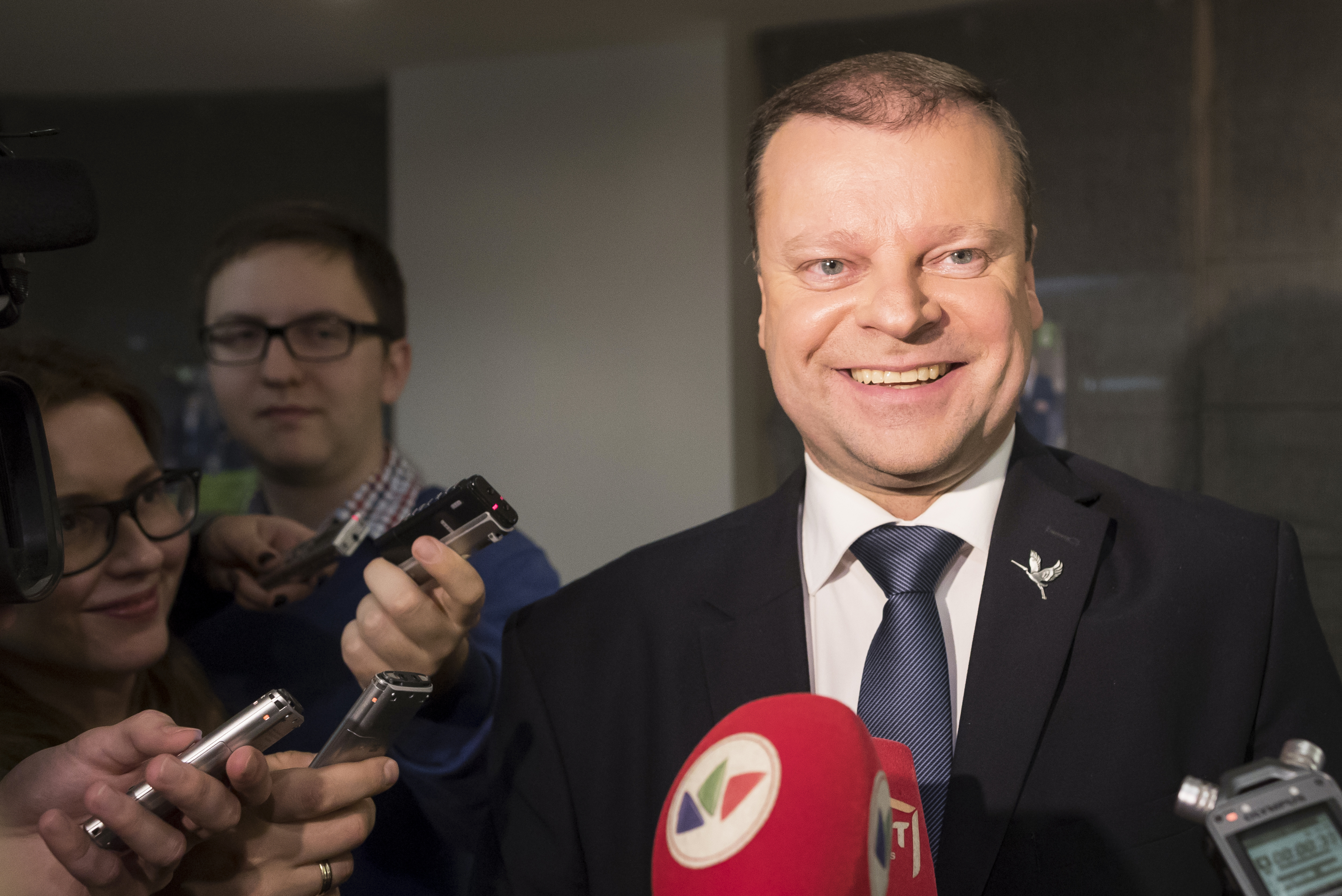 Премиерът на Литва Саулюс Сквернелис съобщи че в страната е