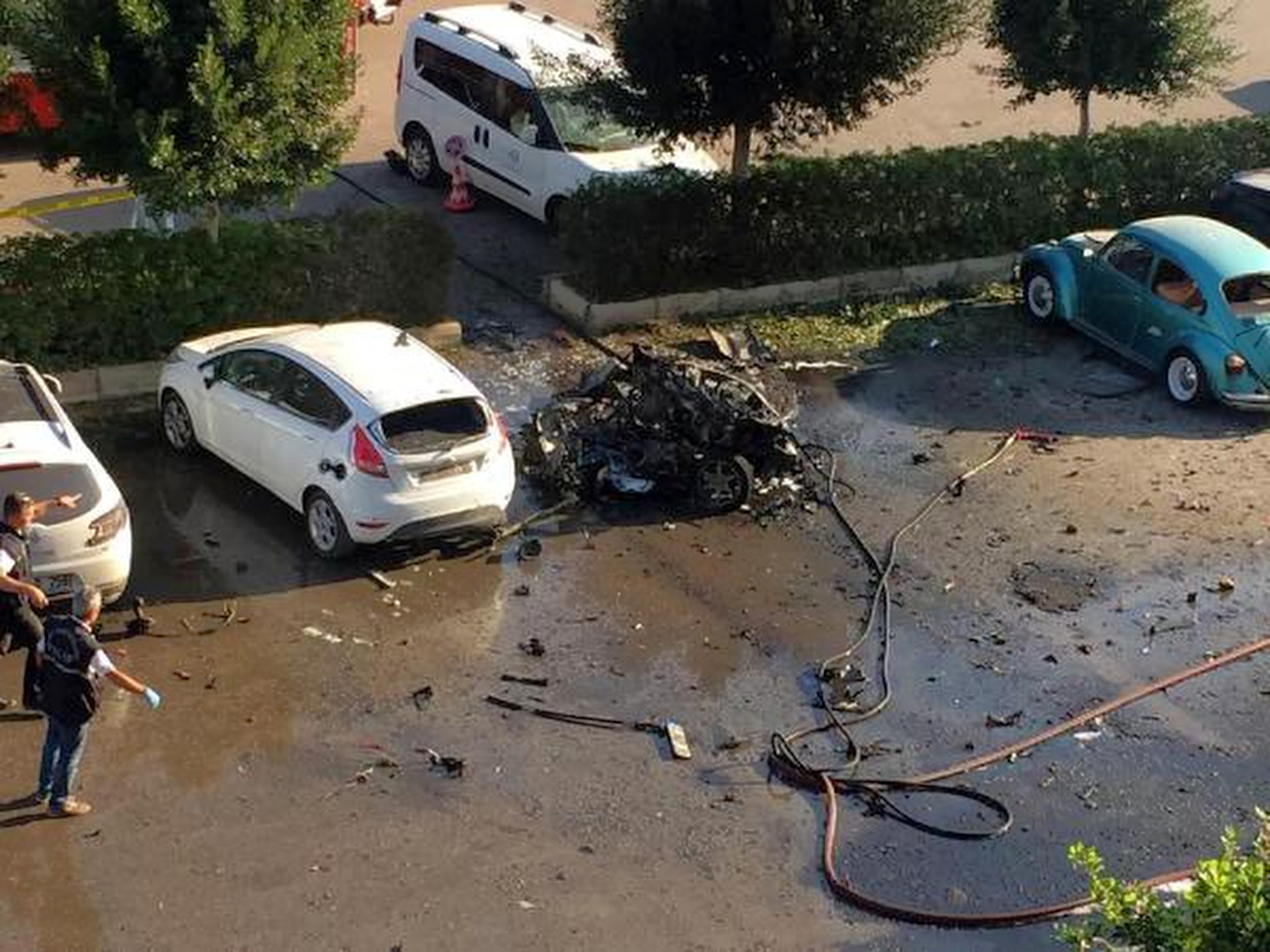 Мощен взрив на паркинг в Анталия, има ранени
