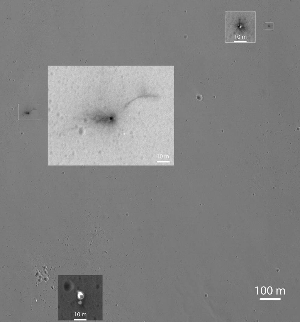 НАСА показа снимка на разбития ”Скиапарели”
