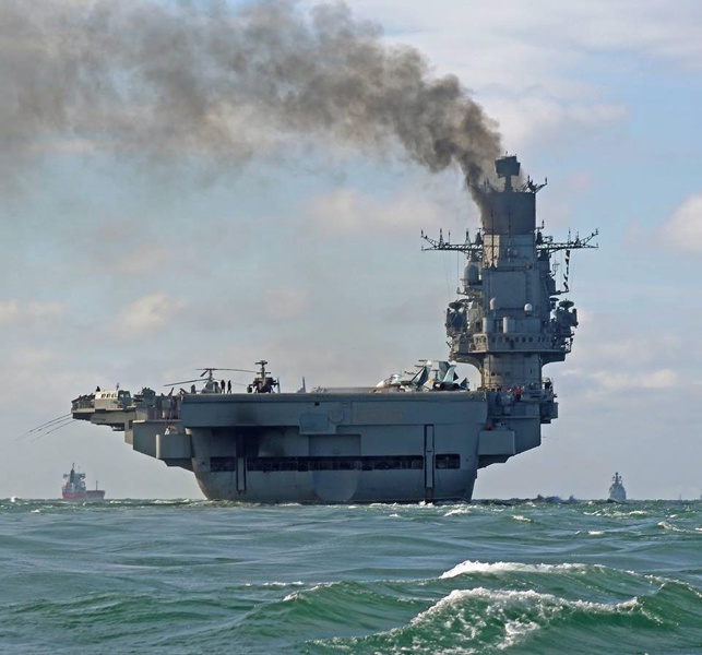 Руският самолетоносач ”Адмирал Кузнецов” близо два месеца беше в Средиземно море
