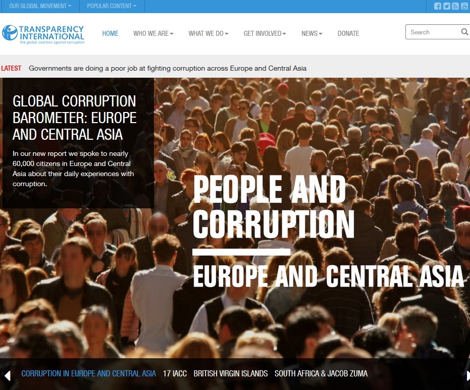 ”Прозрачност без граници” алармира м.г., че в Европа и Централна Азия не се справят с корупцията