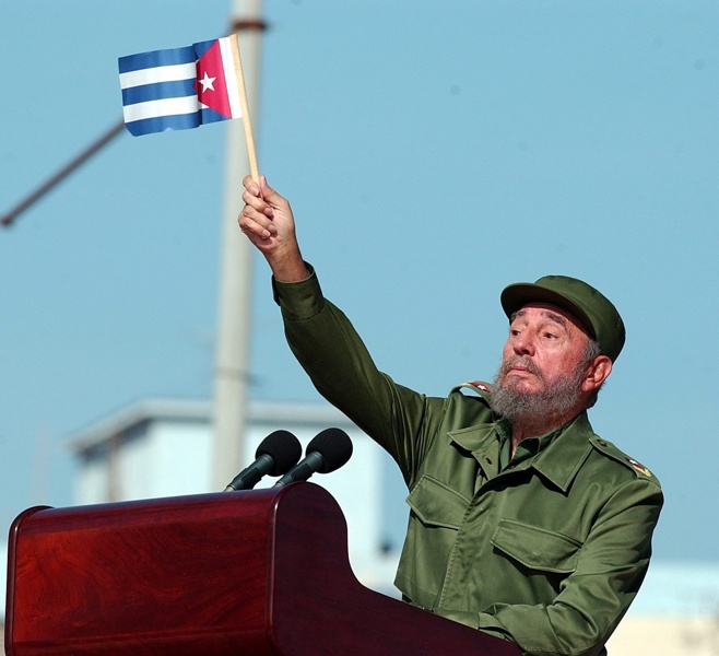 Фидел Кастро е един от символите на революционните леви движения в Латинска Америка и целия свят