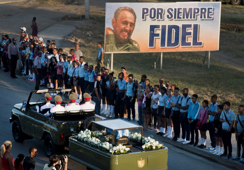 Fidel Castro was buried in Santiago de Cuba