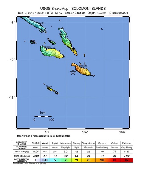 Земетресение с магнитуд 8 при тихоокеанския ”огнен пръстен”