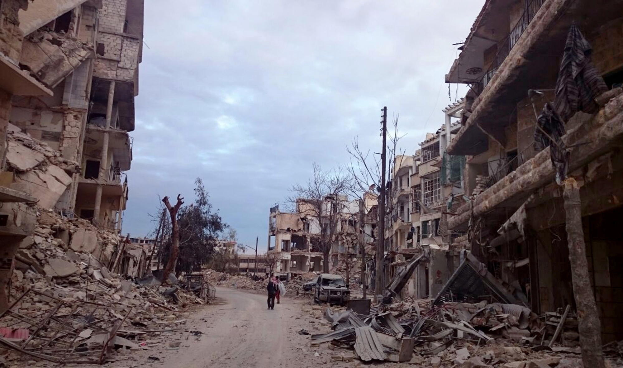 Квартал Ал Машхад в Източно Алепо на 8 декември 2016 година