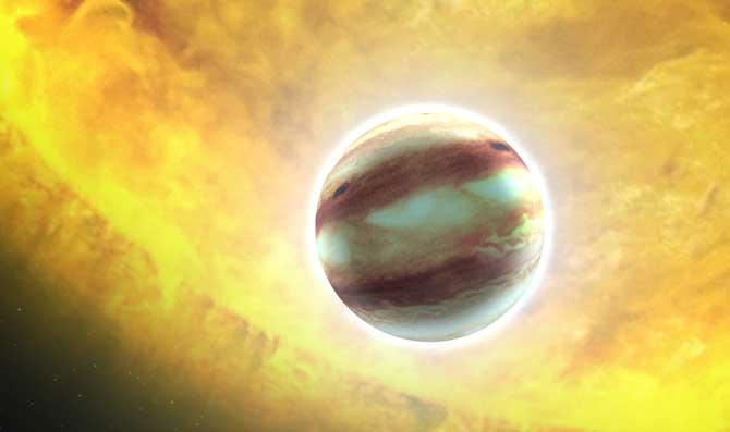 Планетата HAT-P-7 b е типичен ”горещ Юпитер”