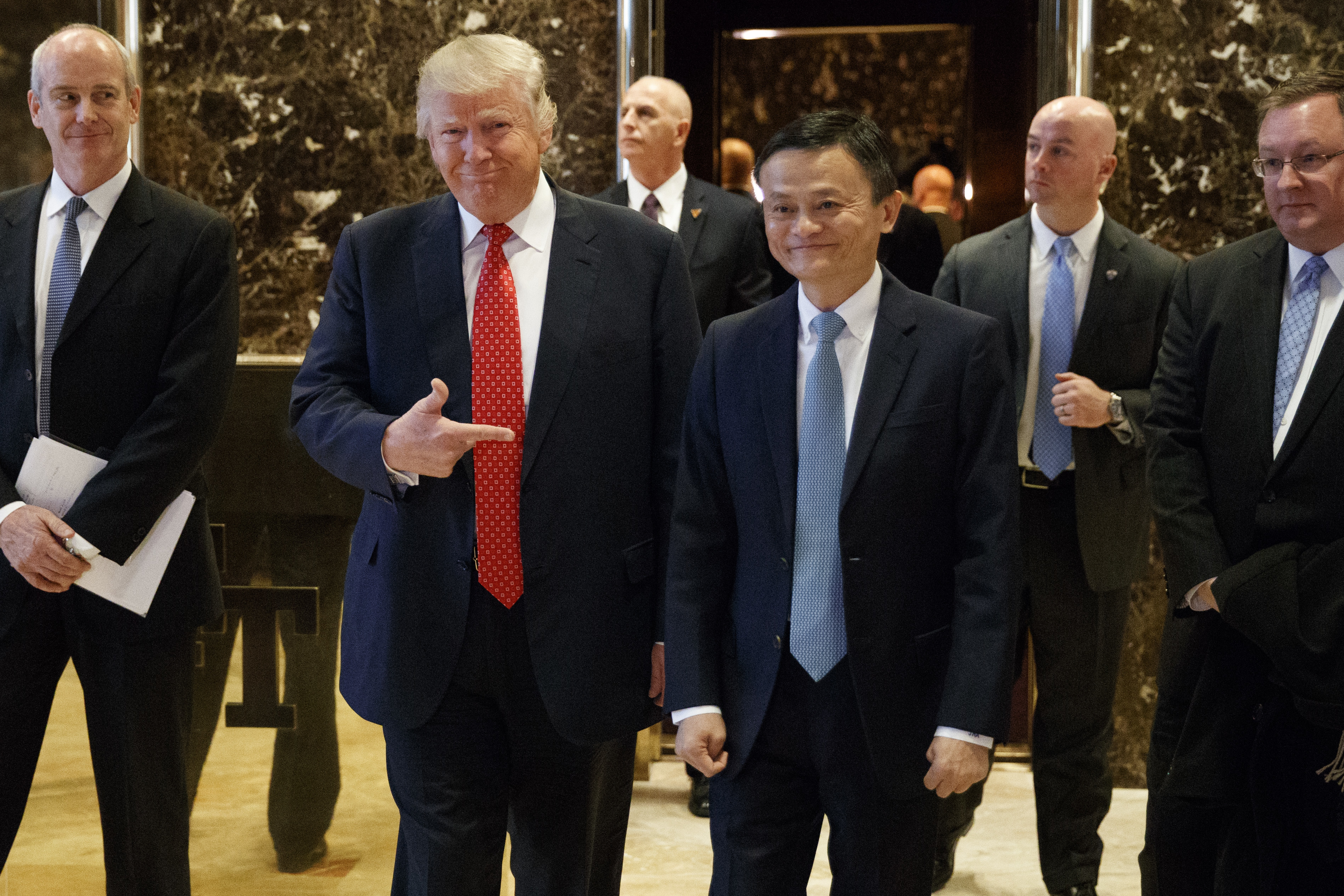 Доналд Тръмп и шефът на Alibaba Джак Ма