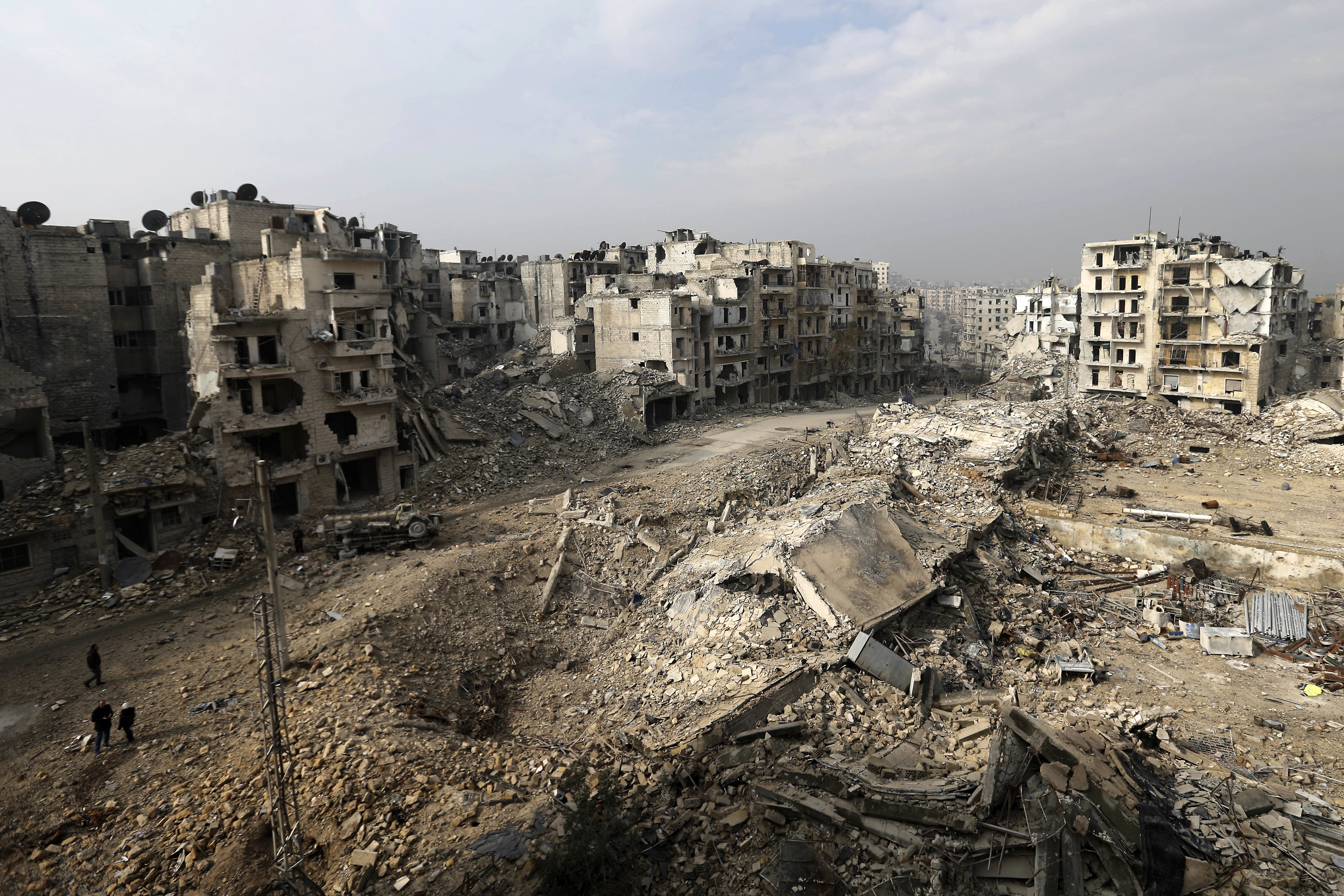 Разрушенията от войната в Алепо са опустошителни
