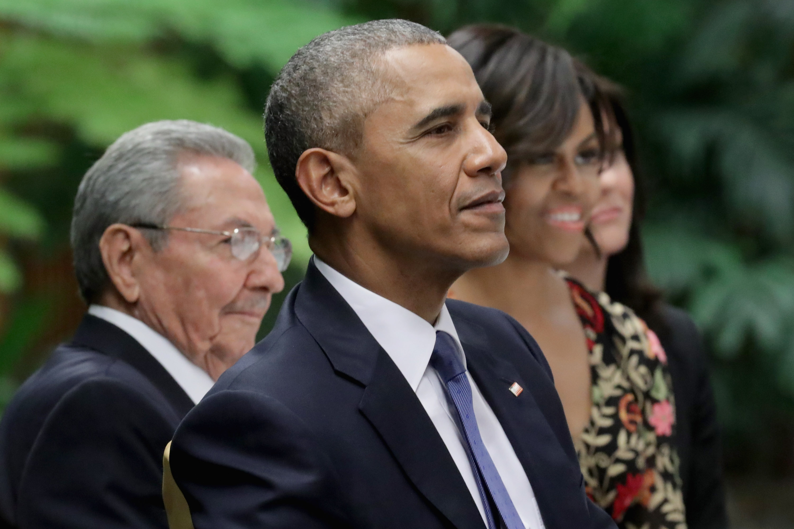 Барак Обама и Раул Кастро