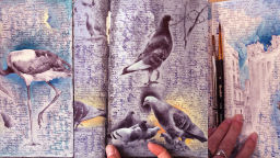 С любов към хора, градове, птици и дръвчета - рисунките на Дина Бродски