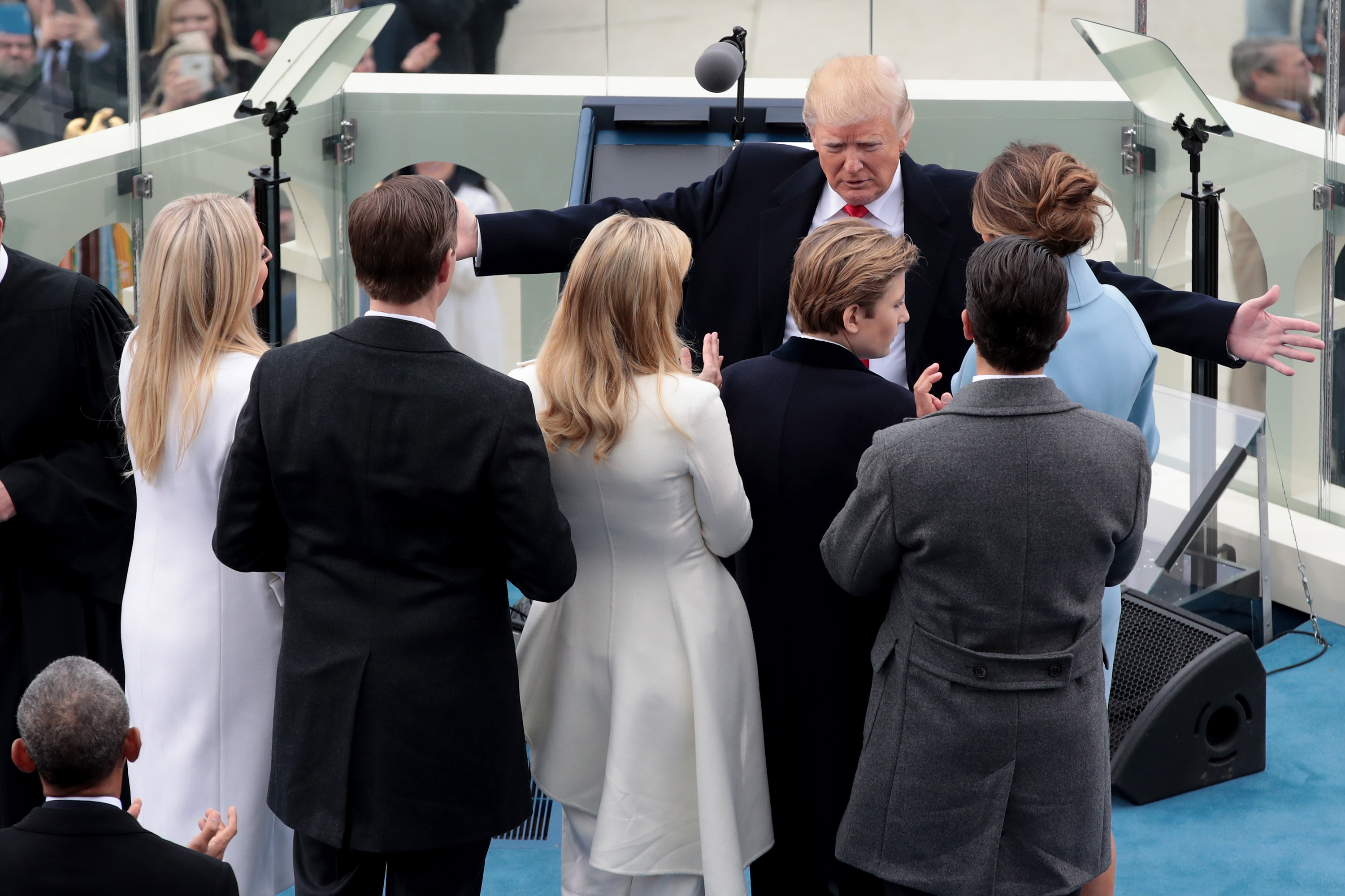 Доналд Тръмп със семейството си