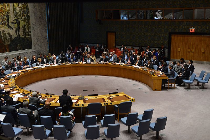В залата на Съвета за сигурност на ООН