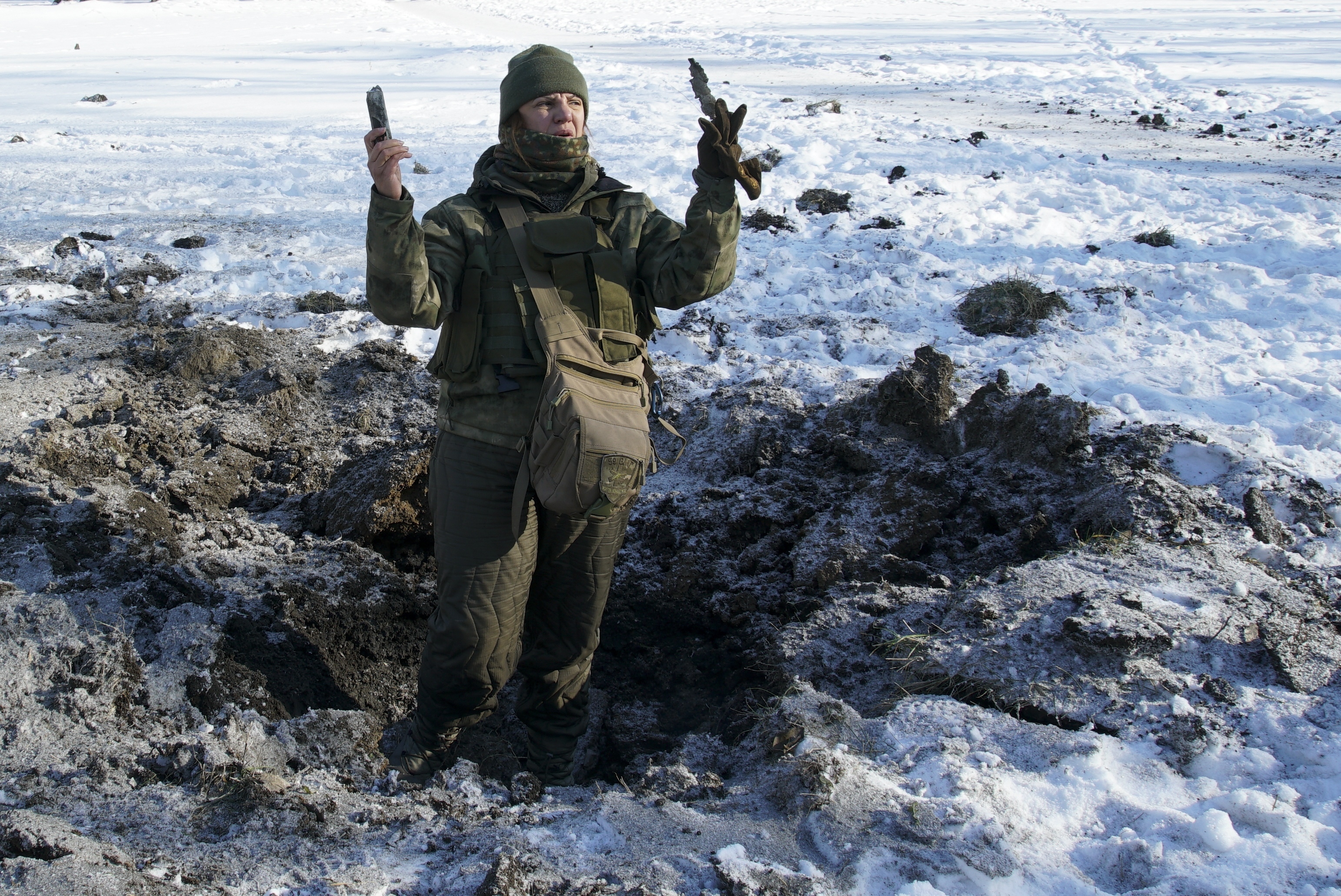 В Източна Украйна през зимата се водиха боеве с участието и на артилерия