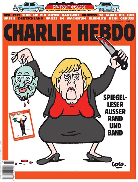 Германското ”Шарли Ебдо” пусна карикатура на Меркел (снимки)