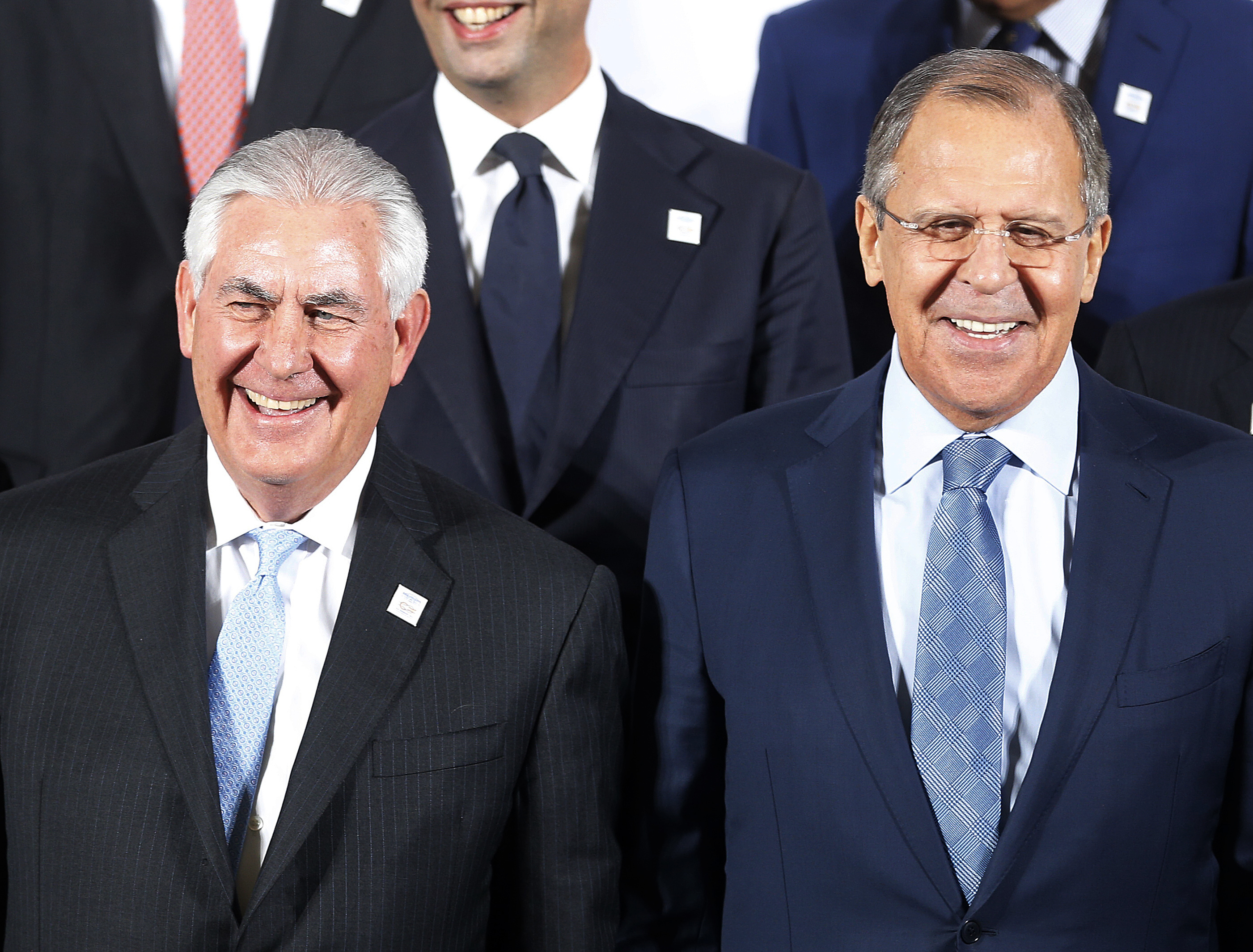 Руският външен министър Сергей Лавров и държавният секретар на САЩ Рекс Тилърсън по време на среща в Германия