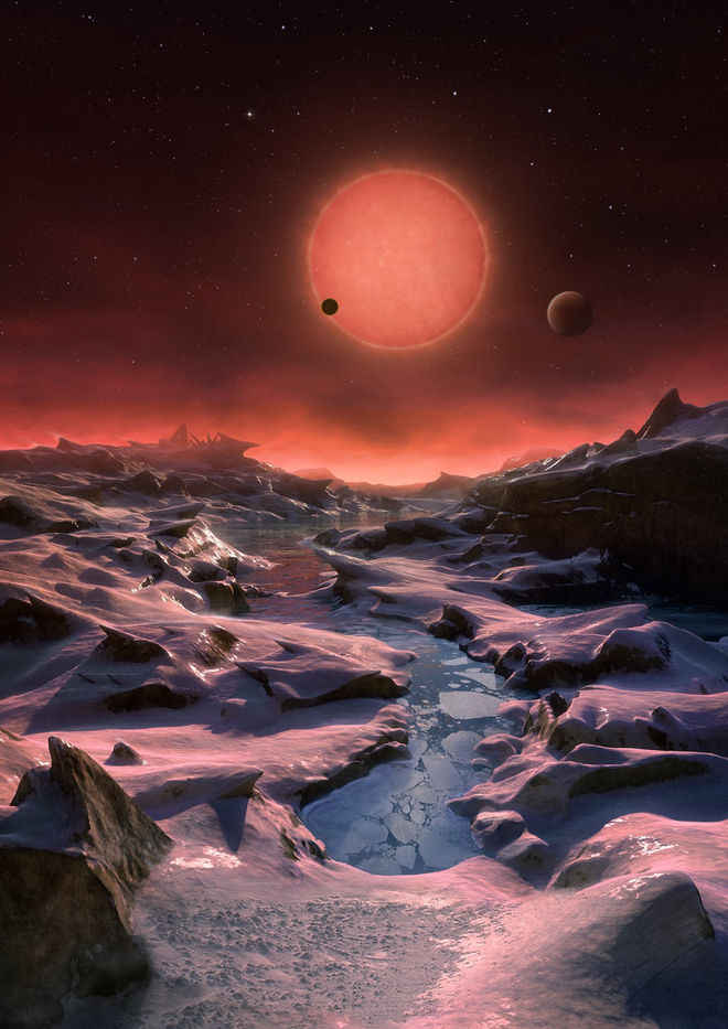 Така може би изглежда една от планетите на TRAPPIST-1