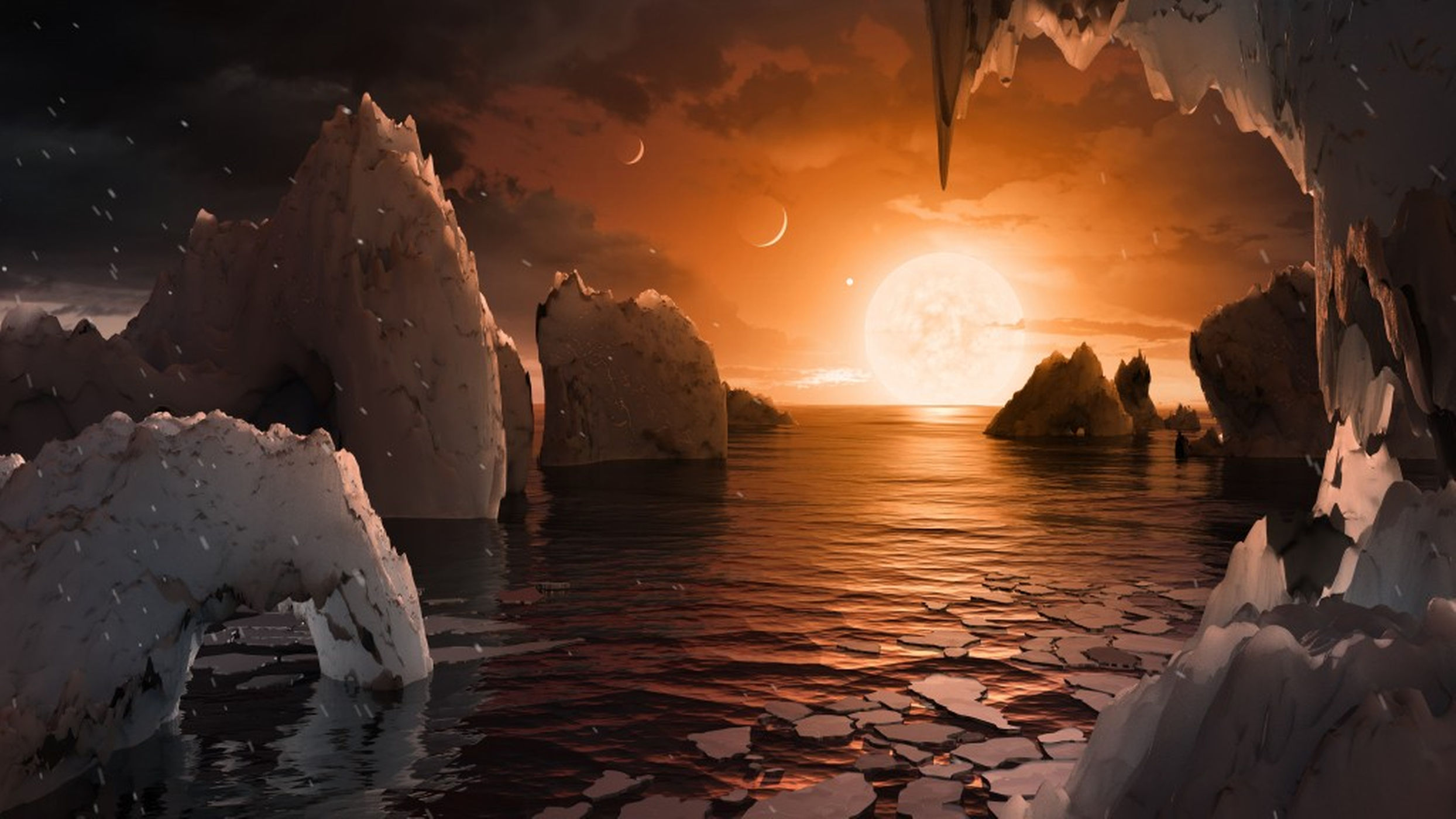 3 от планетите на TRAPPIST-1 може би имат вода