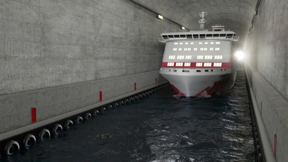 Норвегия строи първия в света тунел за кораби