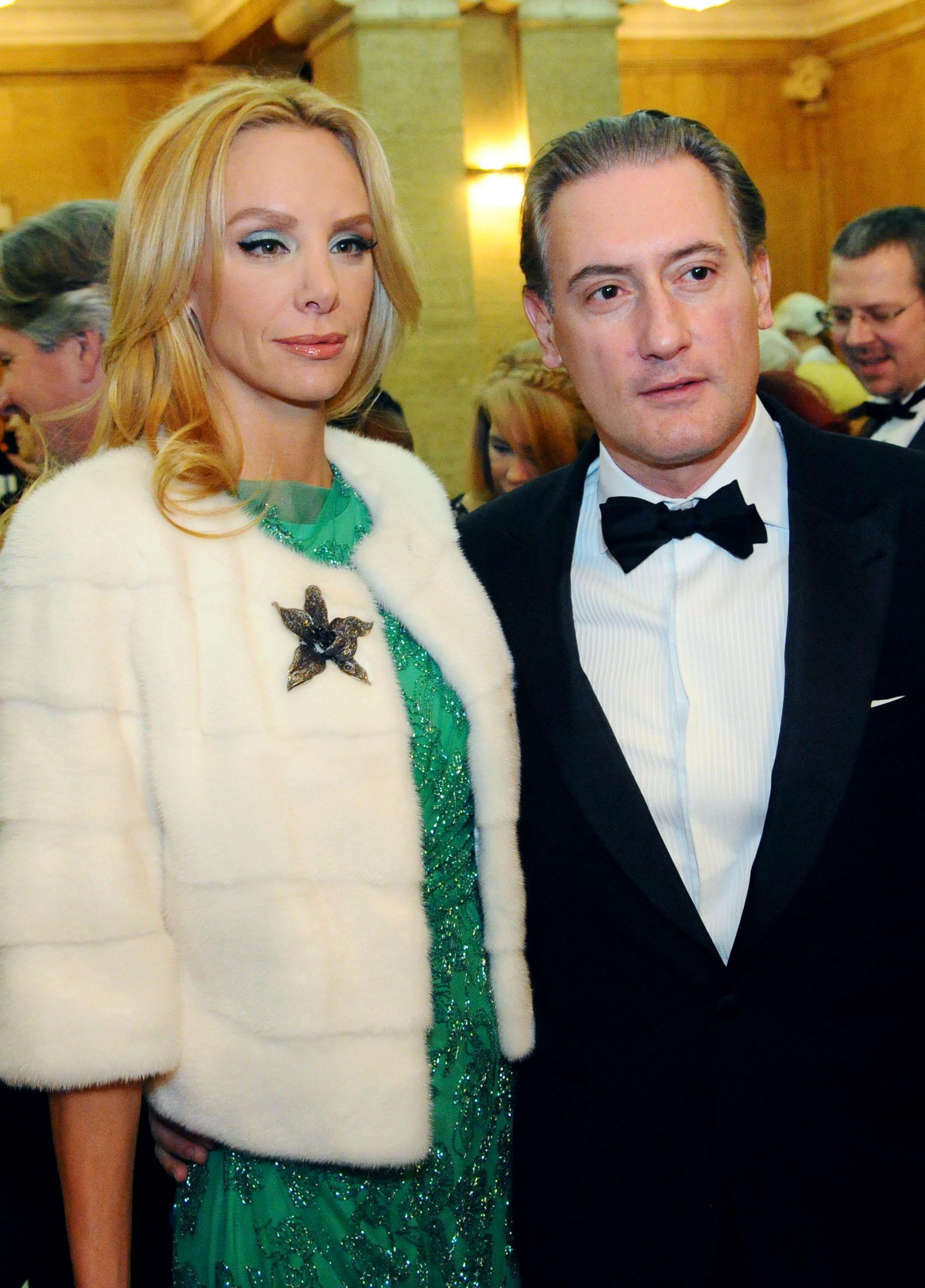 Бизнесменът Кирил Домусчиев и съпругата му Кремена