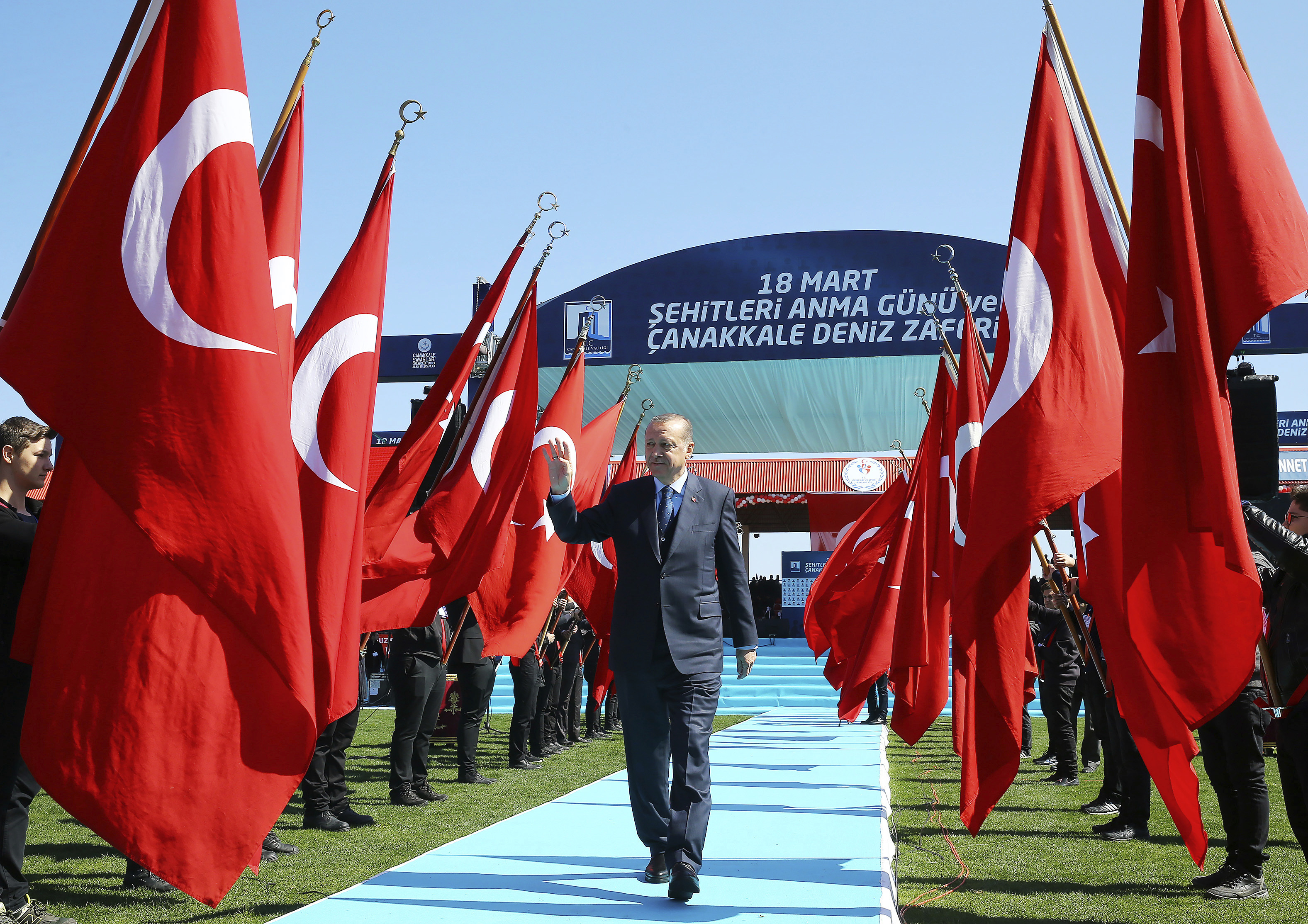 Президентът Ердоган на честването на 102-та годишнина от битката при Галиполи