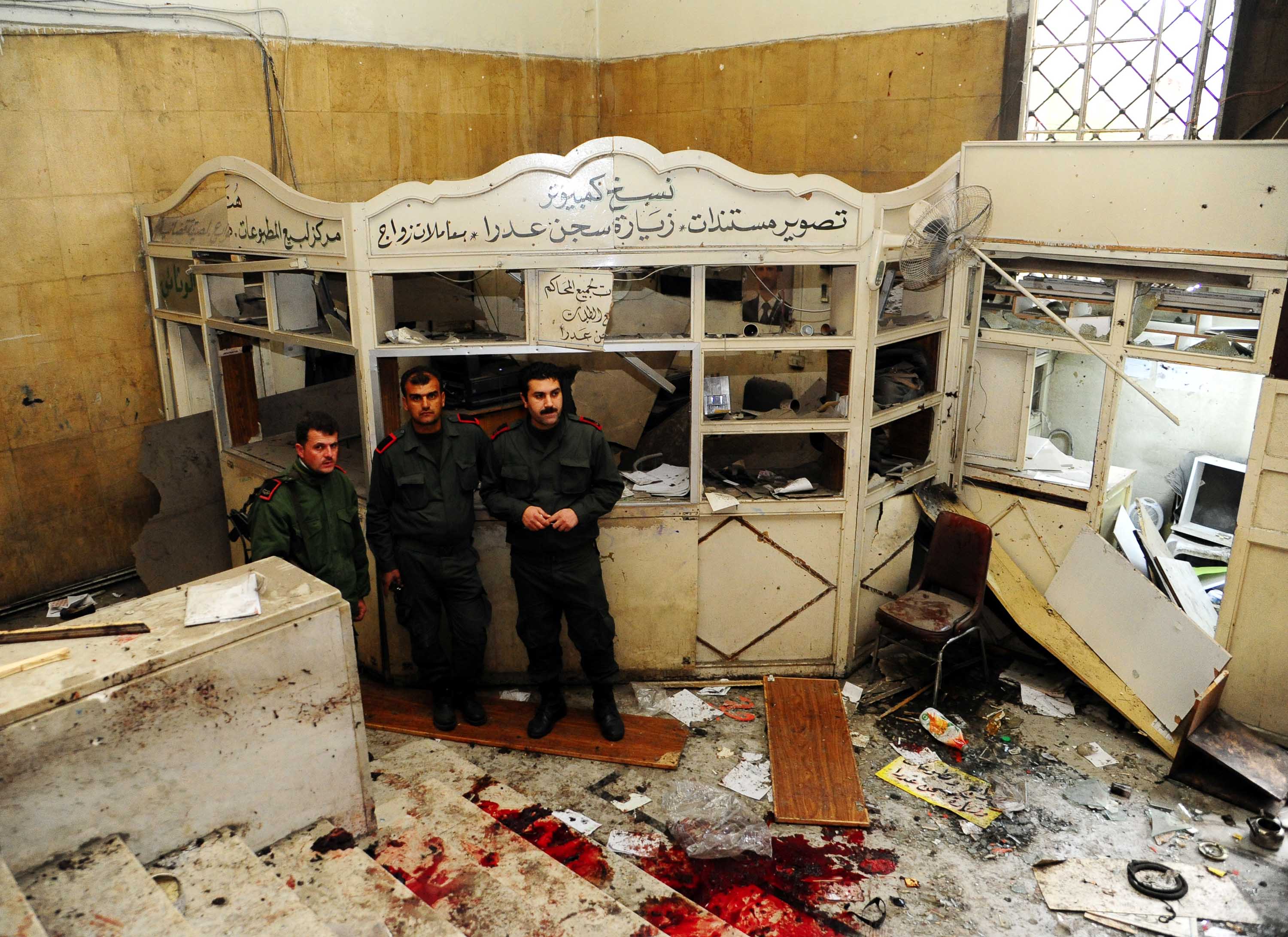 Над 40 души загинаха миналата седмица, когато ислямски терорист се взриви в съдебната палата в центъра на Дамаск