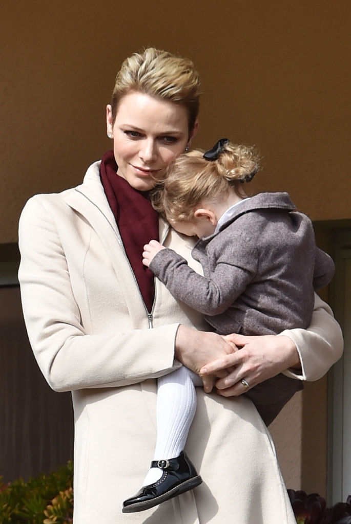 Принцеса Шарлийн с дъщеря си принцеса Габриела