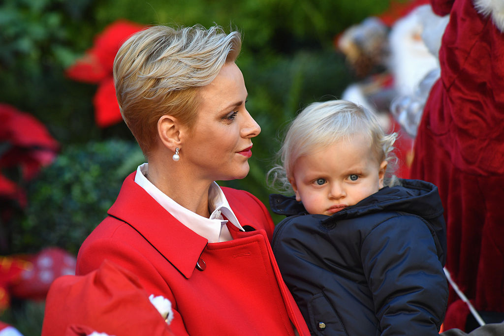Принцеса Шарлийн със сина си принц Жак