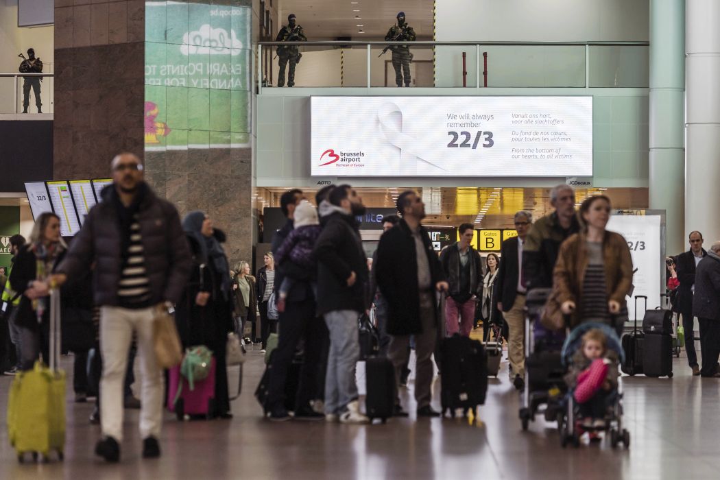 На летището в Брюксел отбелязаха годишнината от атентатите