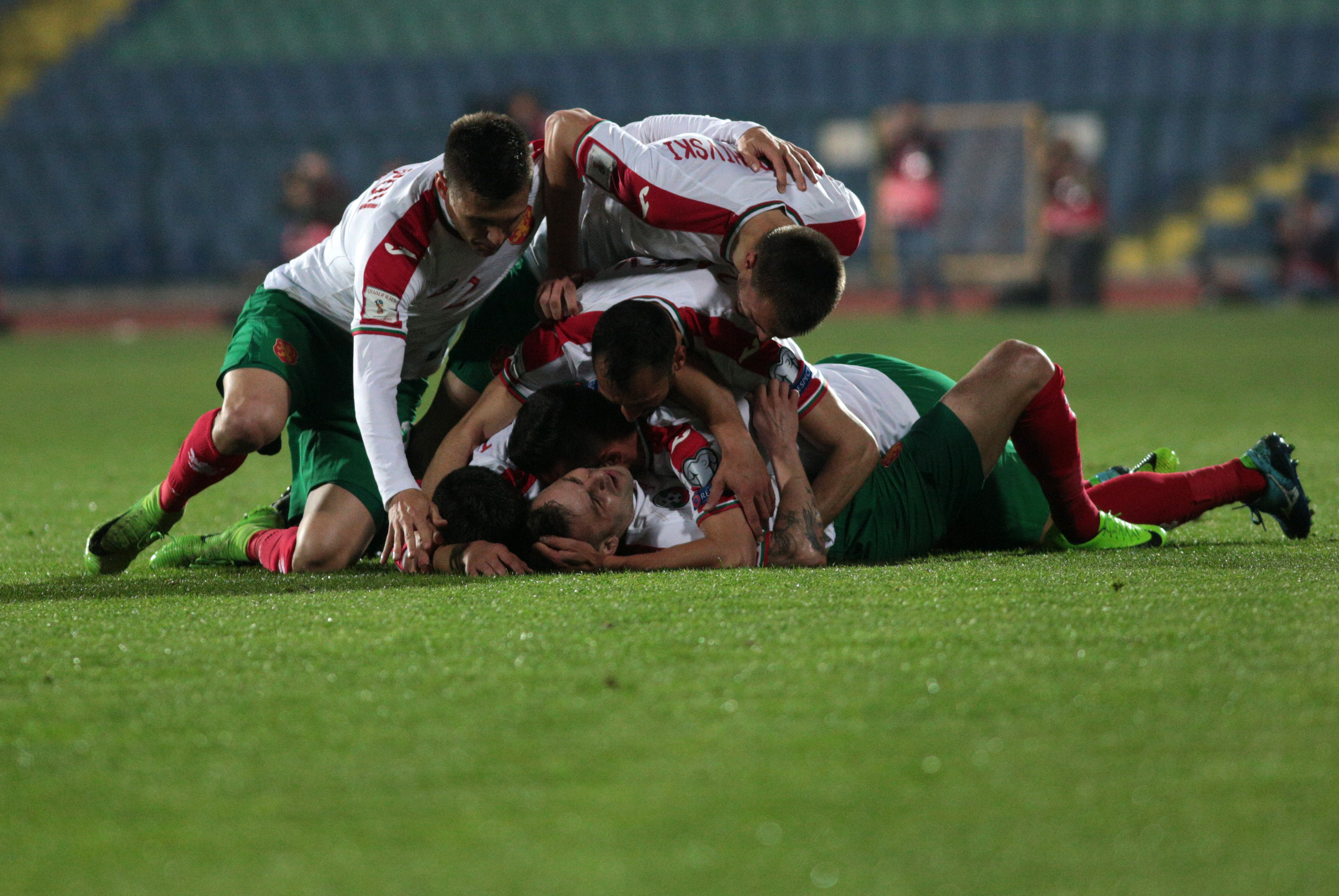 С два гола на Спас Делев България постигна трета победа в Световните квалификации