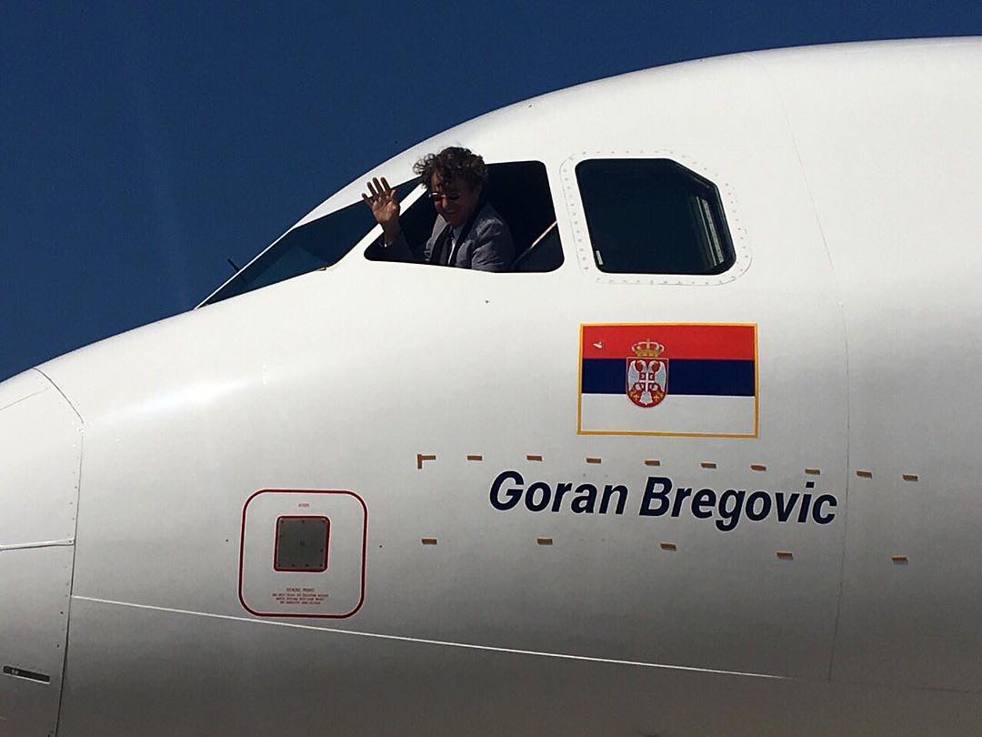 ”Еър Сърбия” кръсти самолет на Горан Брегович