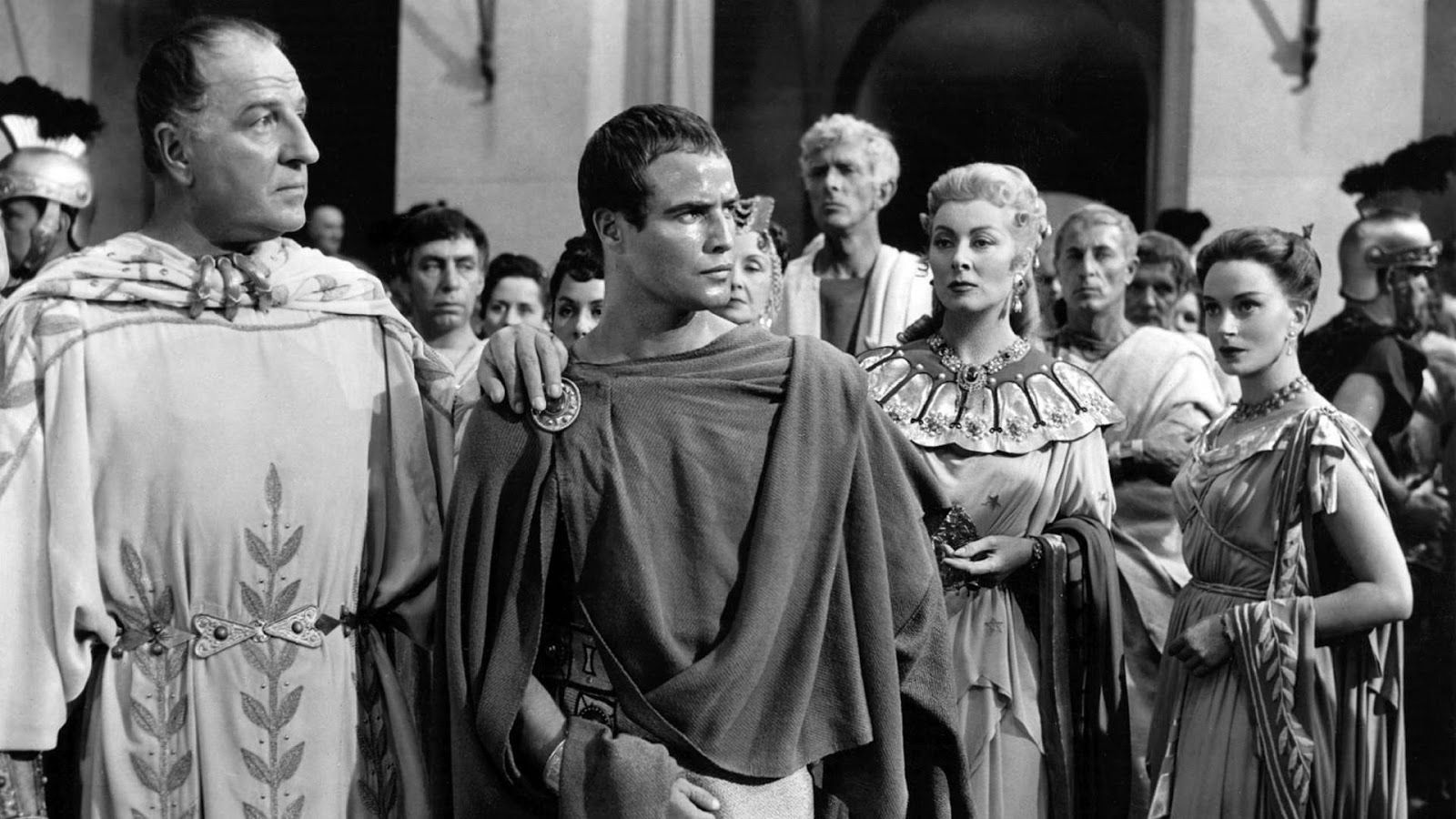 Брандо във филма от 1953 г. "Юлий Цезар"