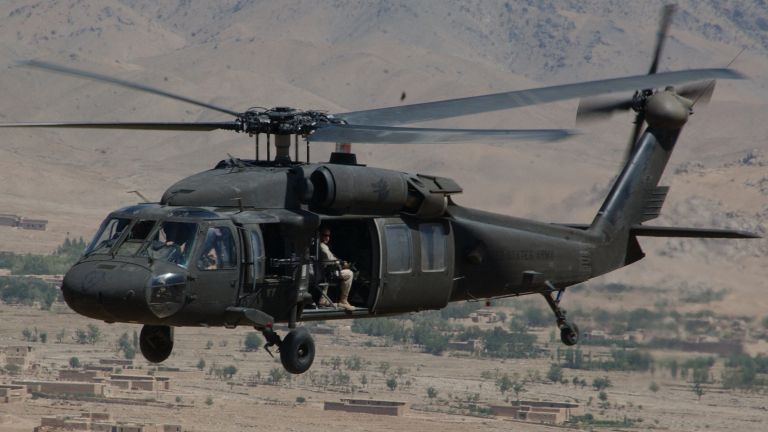 Вертолети UH-60 Blackhawk от състава на Сухопътните войски на САЩ,