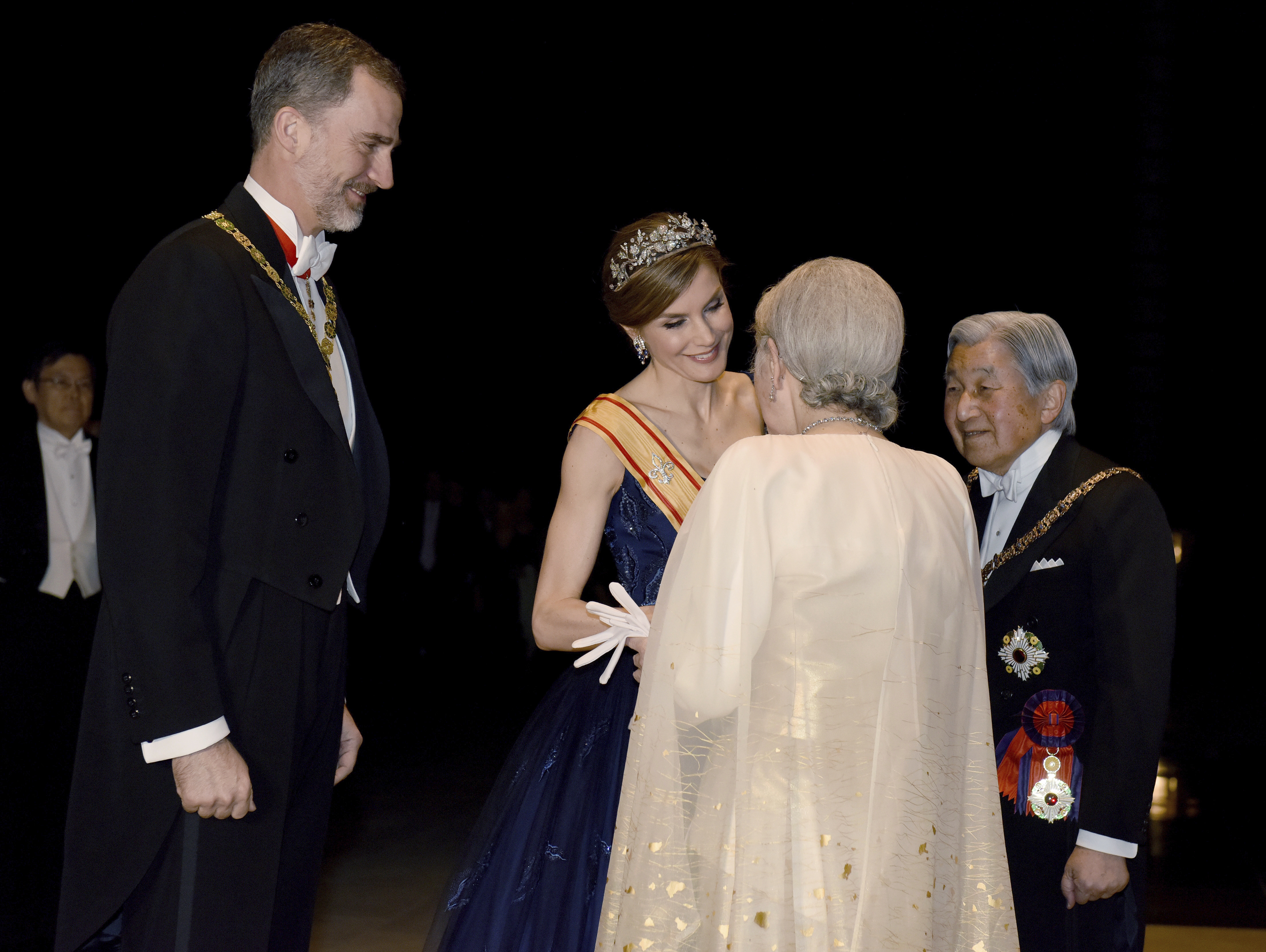 Моден празник: Императрица Мичико посрещна кралица Летисия