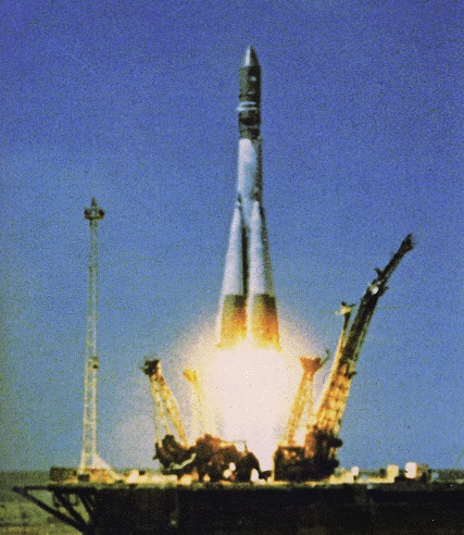 Ракетата Р-7, с която излита Гагарин