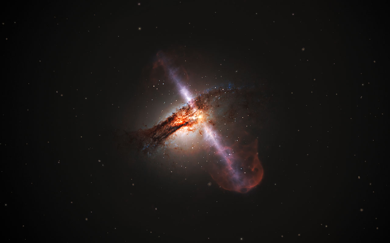Огромни черни дупки ядат галактики джуджета?