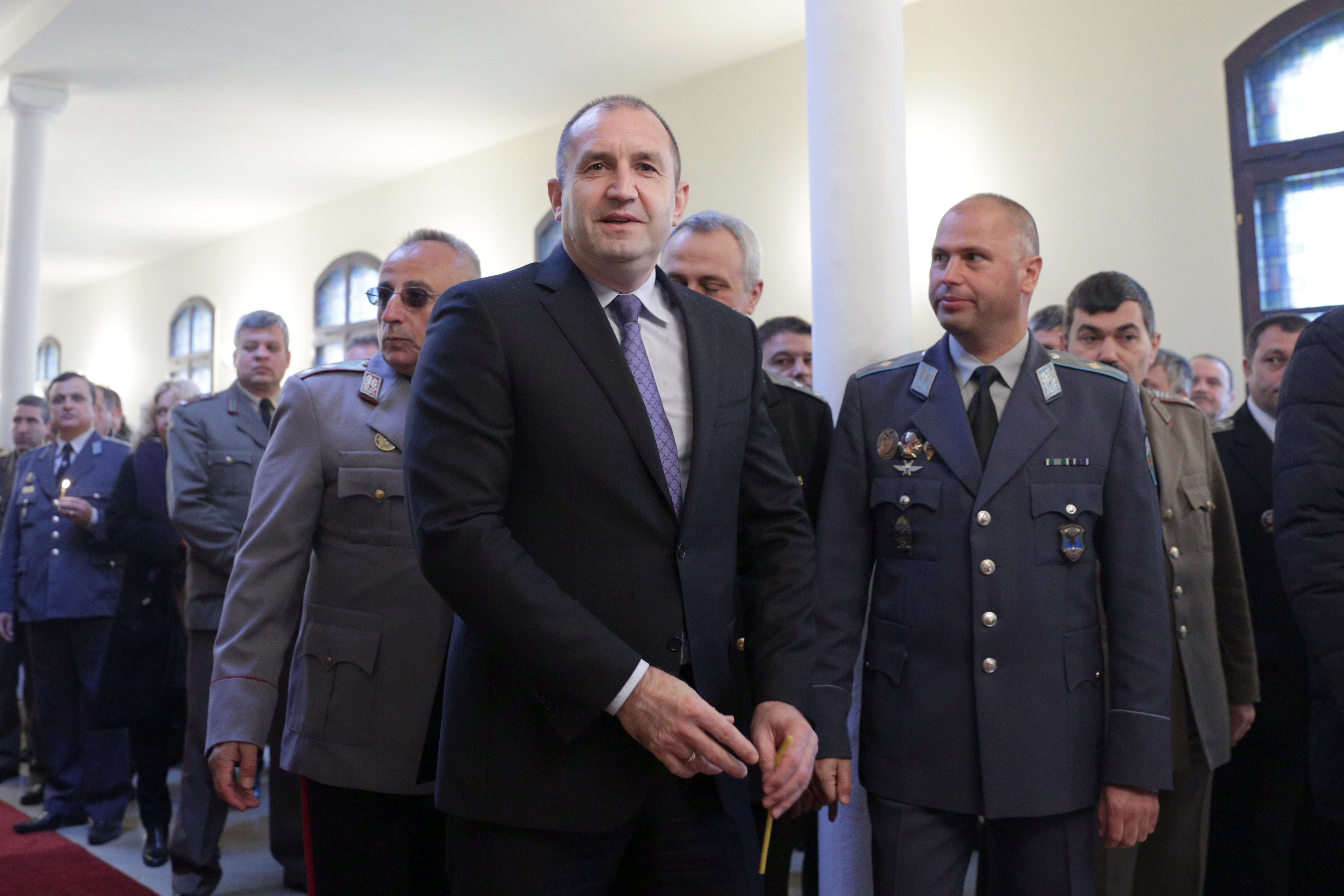 Президентът и главнокомандващ Румен Радев във Военната академия ”Г. С. Раковски”.