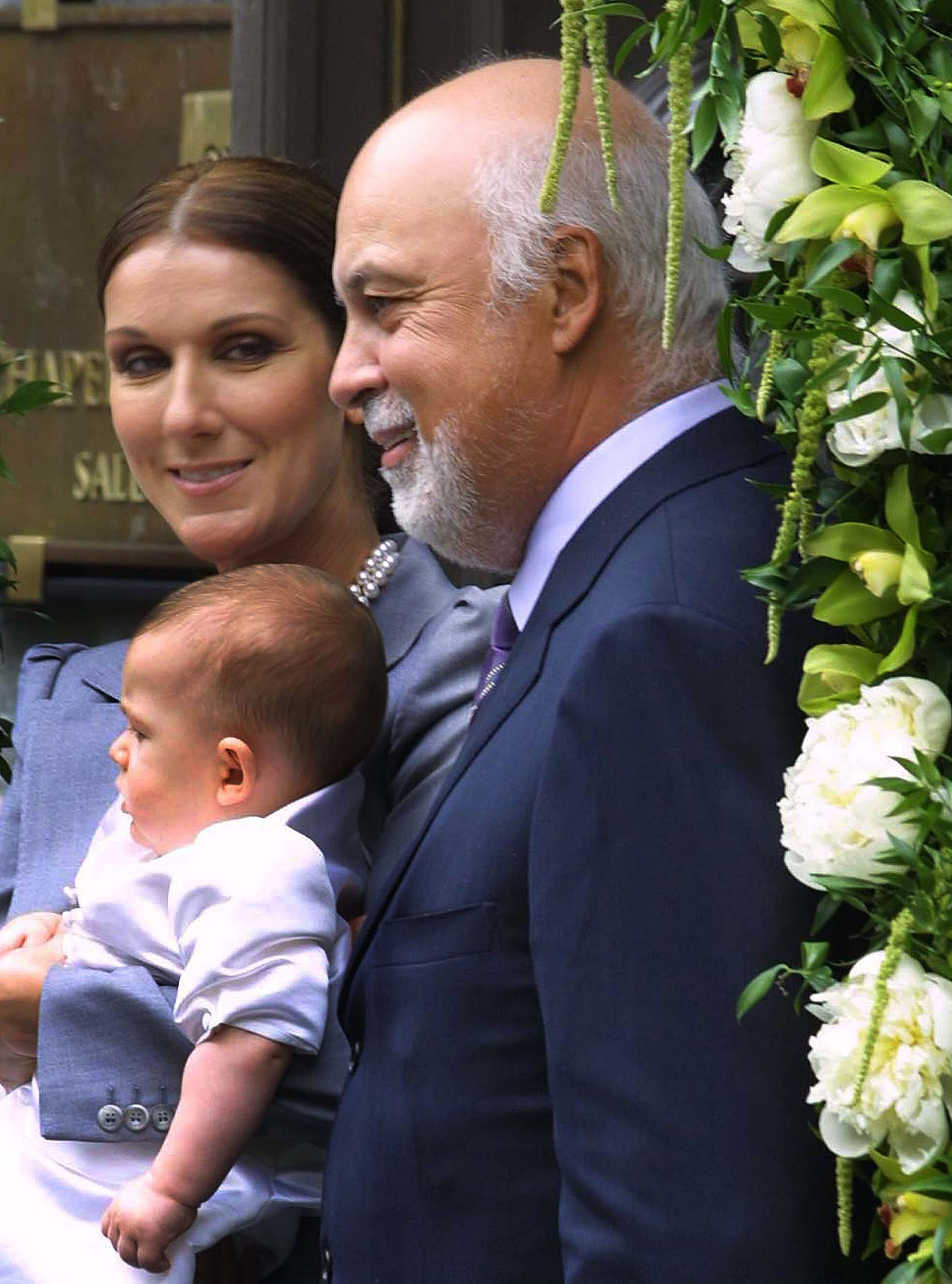 Селин Дион и Рене Анжелил със сина си Рене-Чарлз