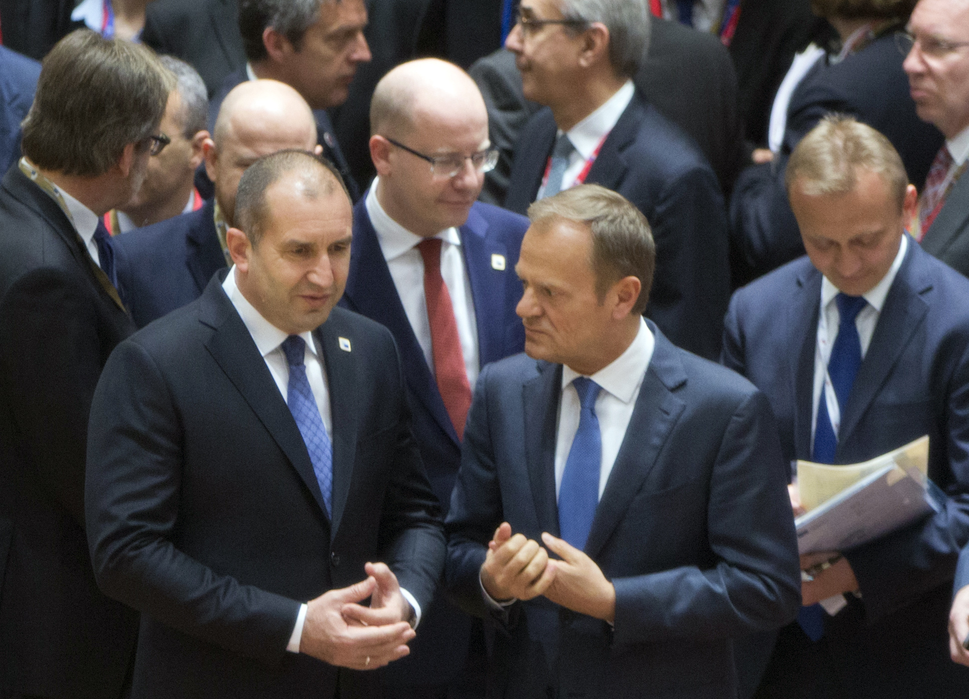 Президентът Румен Радев по време на срещата на държавните ръководители от ЕС в Брюксел, посветена на Брекзит