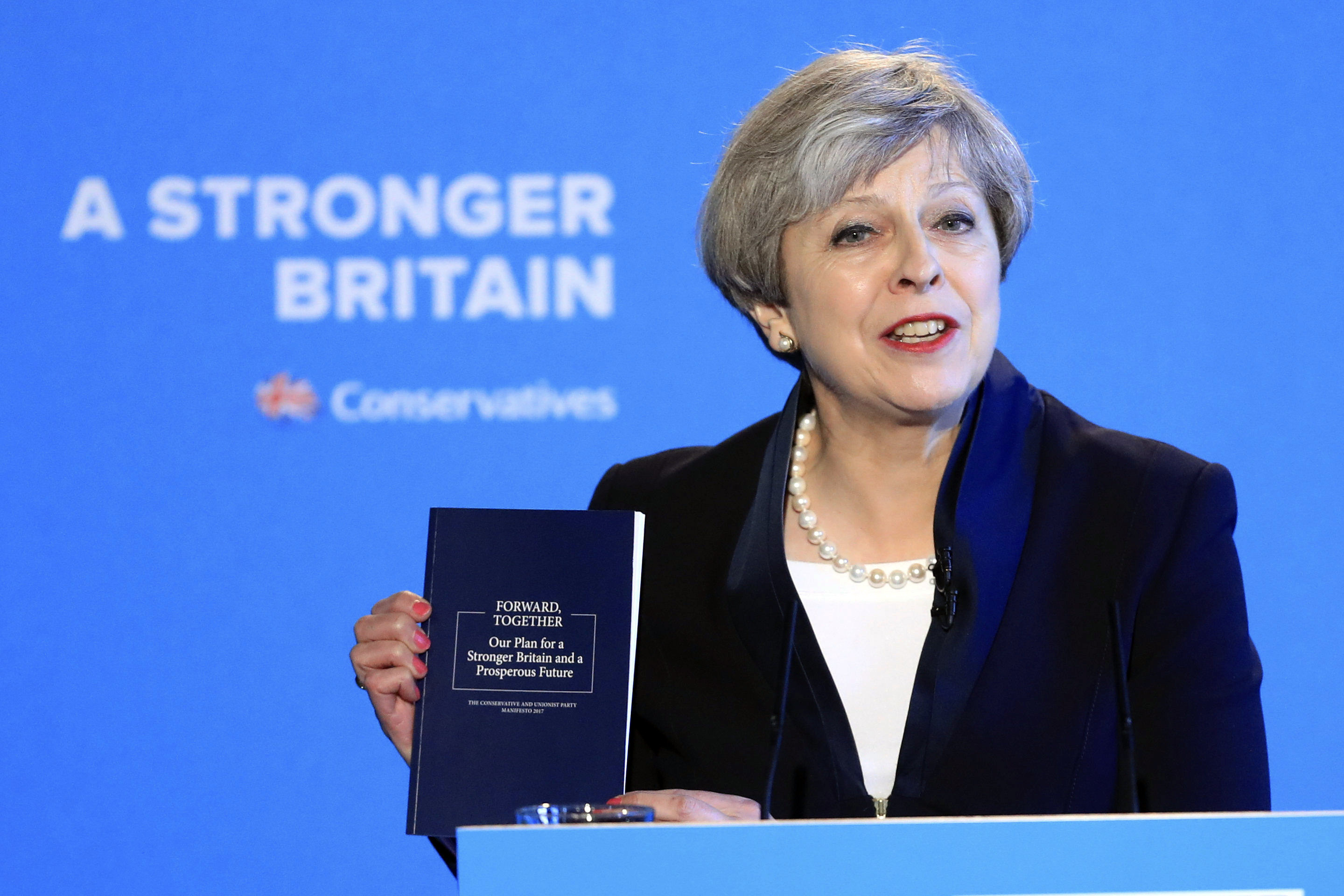 Тереза Мей представи неотдавна своя манифест за по-силна Великобритания след Брекзит
