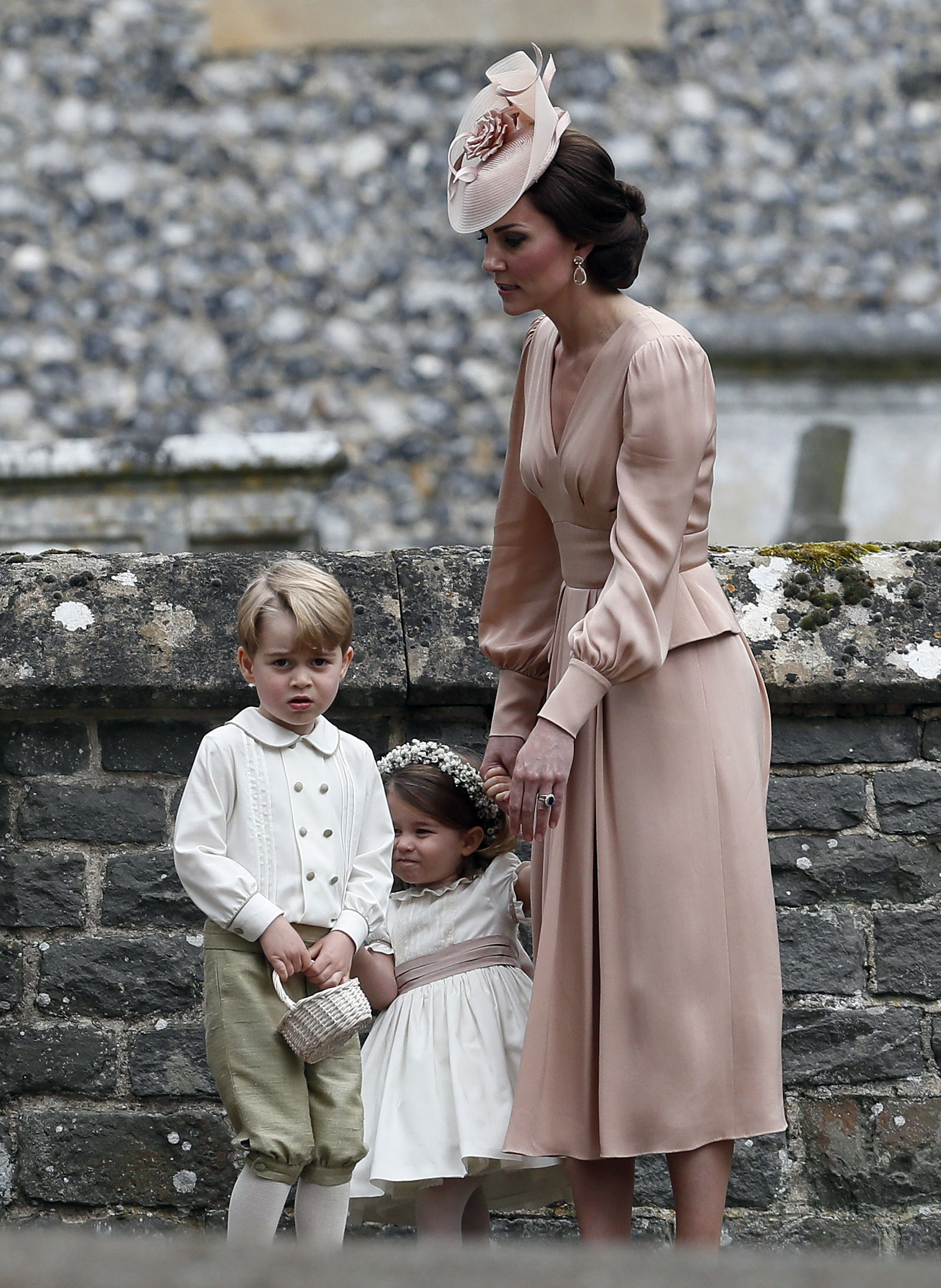 Катрин с принц Джордж и принцеса Шарлот
