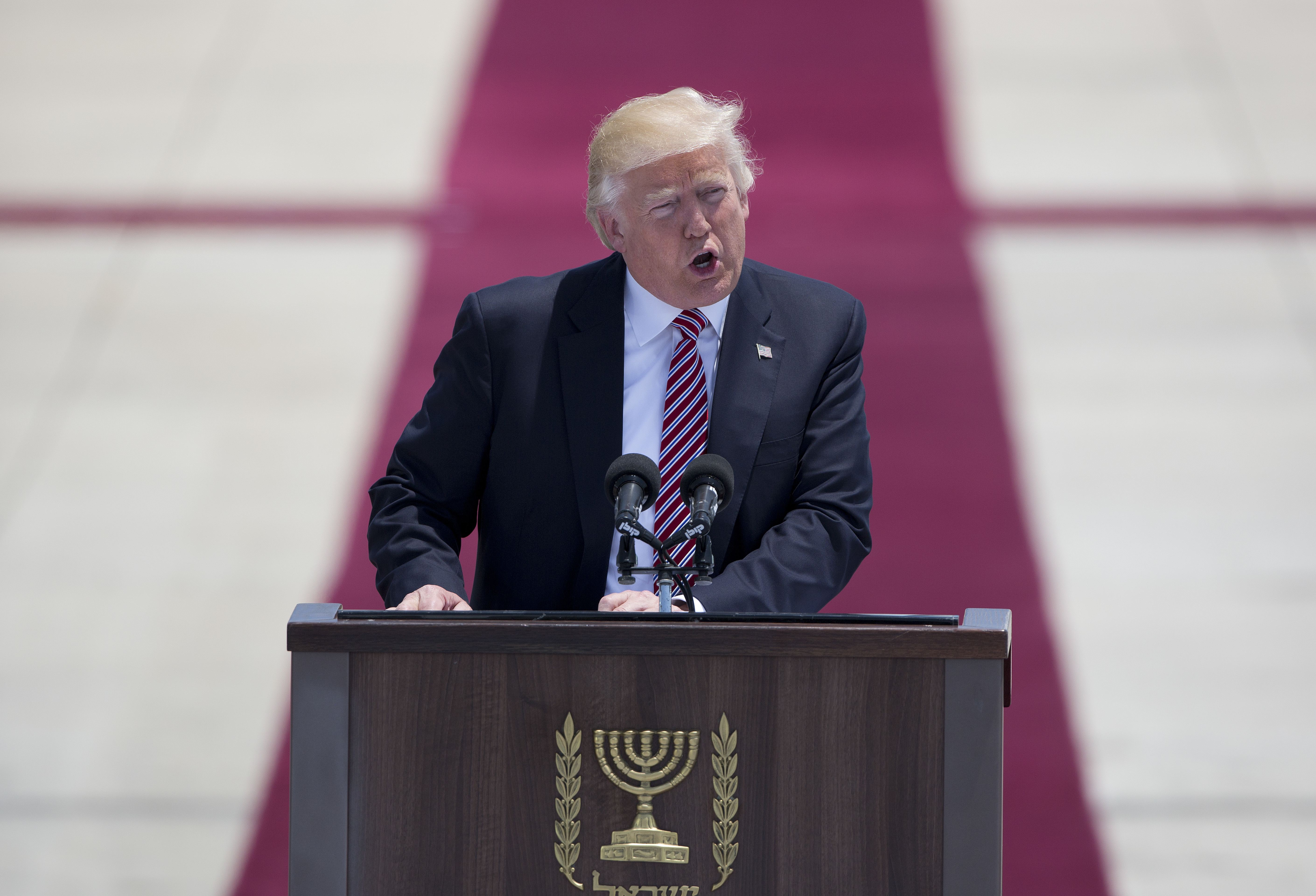 Американският президент Доналд Тръмп на посещение в Израел