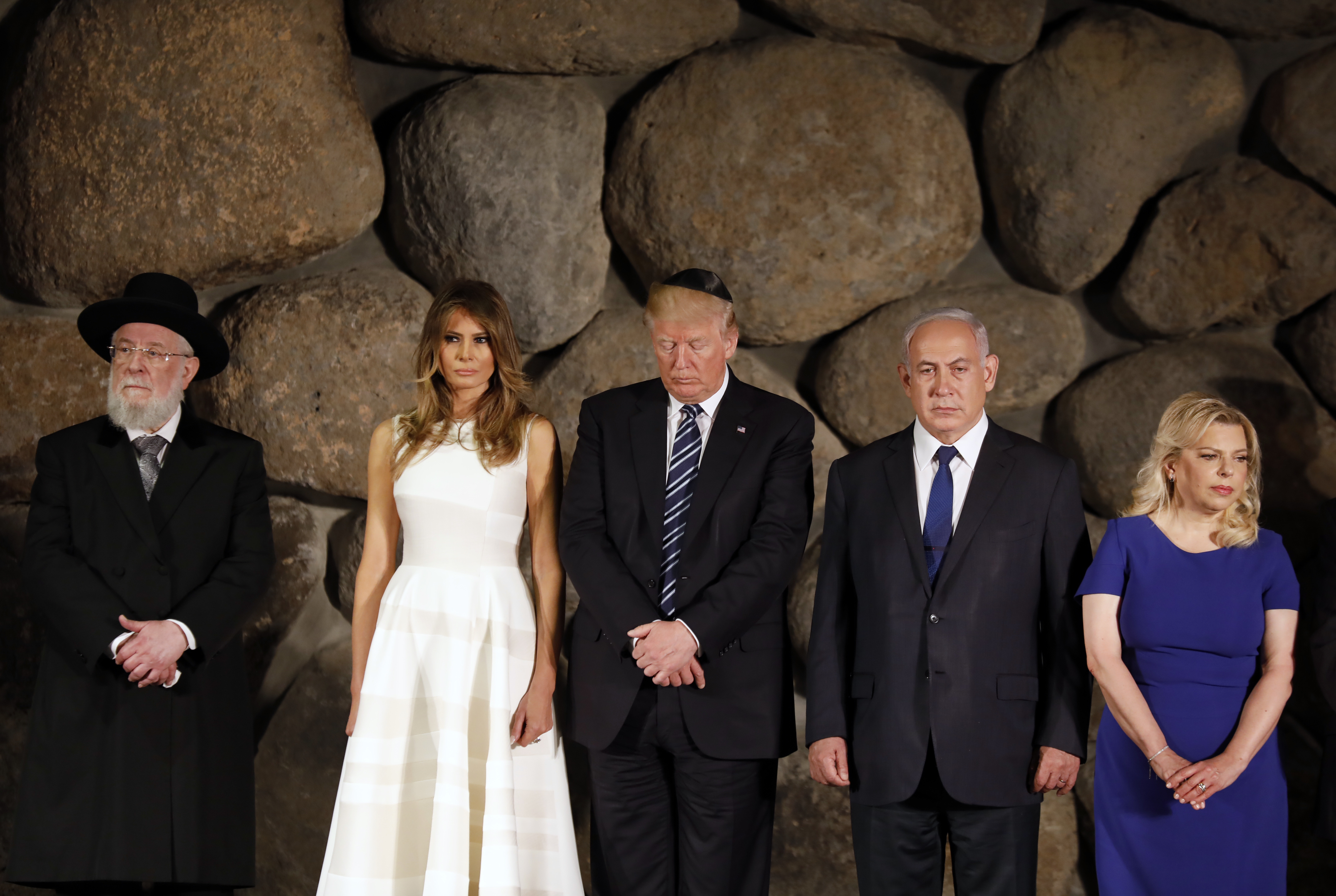 Домакини на президентската двойка бяха премиерът Нетаняху и съпругата му