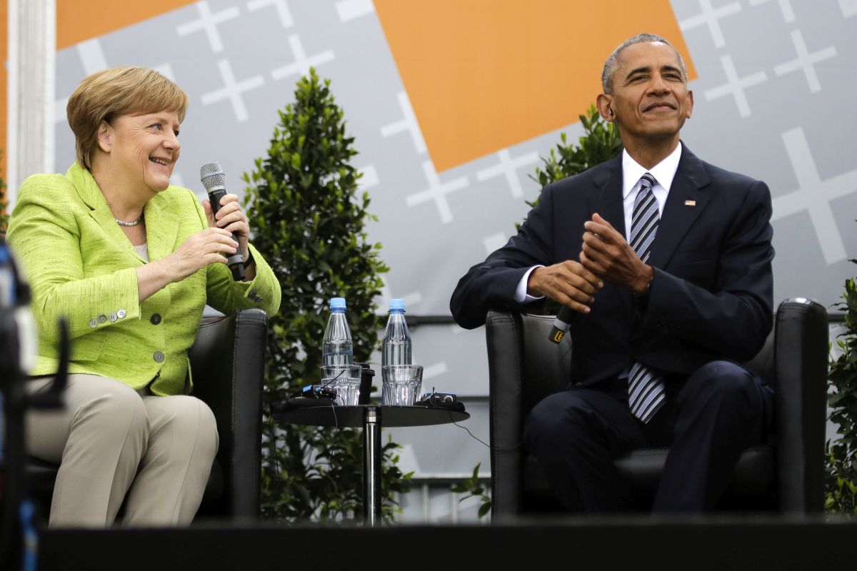 Барак Обама и Ангела Меркел
