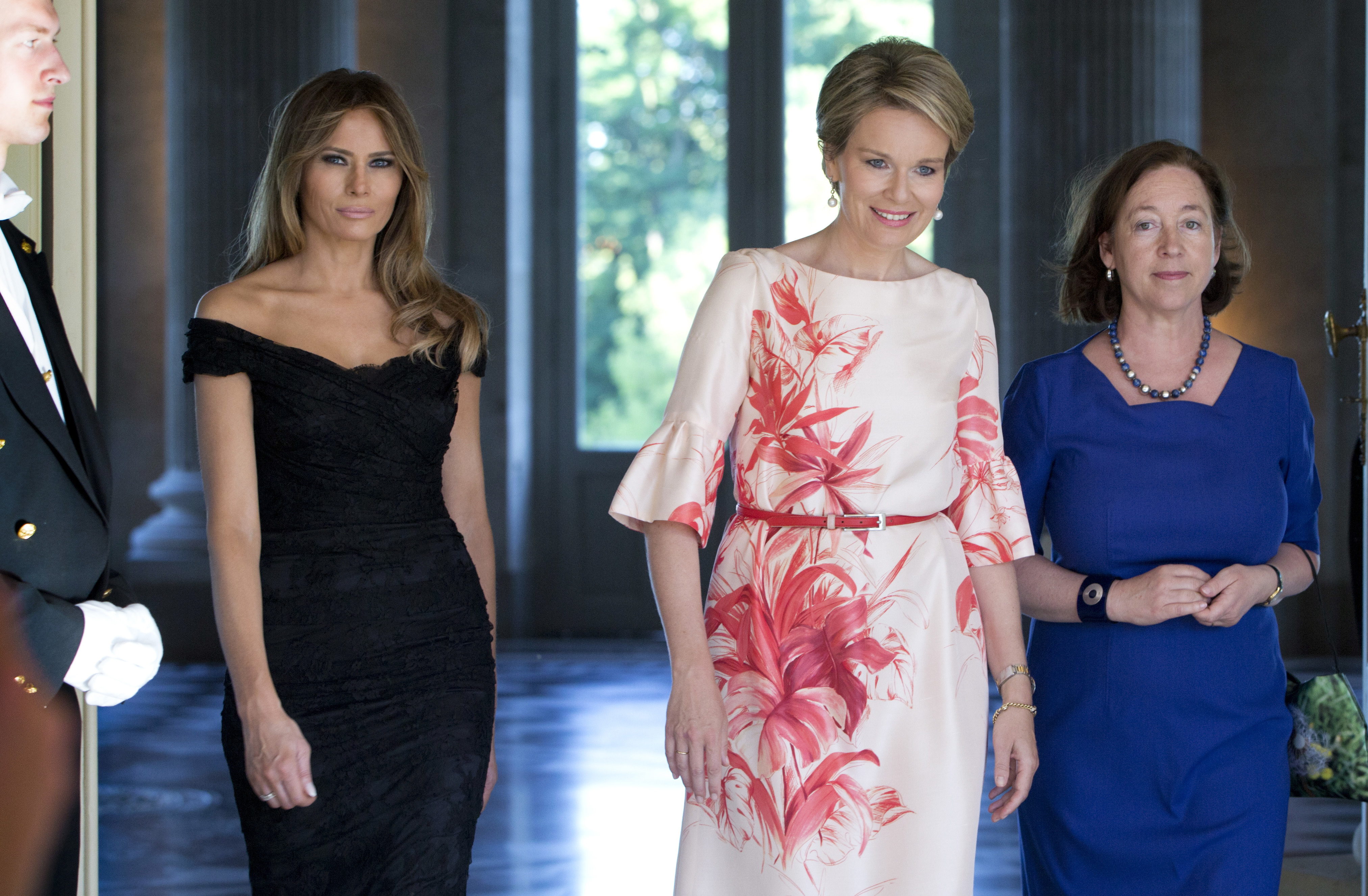 Мелания Тръмп, белгийската кралица Матилде и съпругата на генералния секретар на НАТО