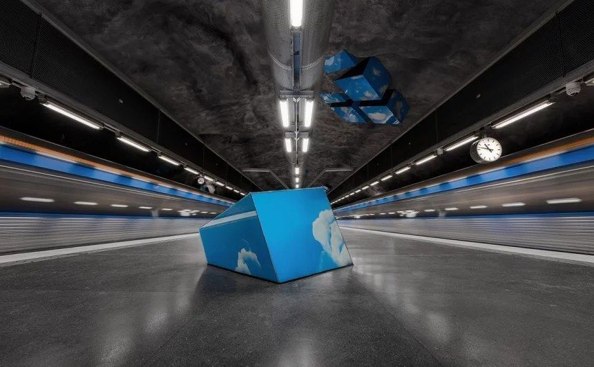 Изкуство под земята: Стокхолмското метро (снимки)