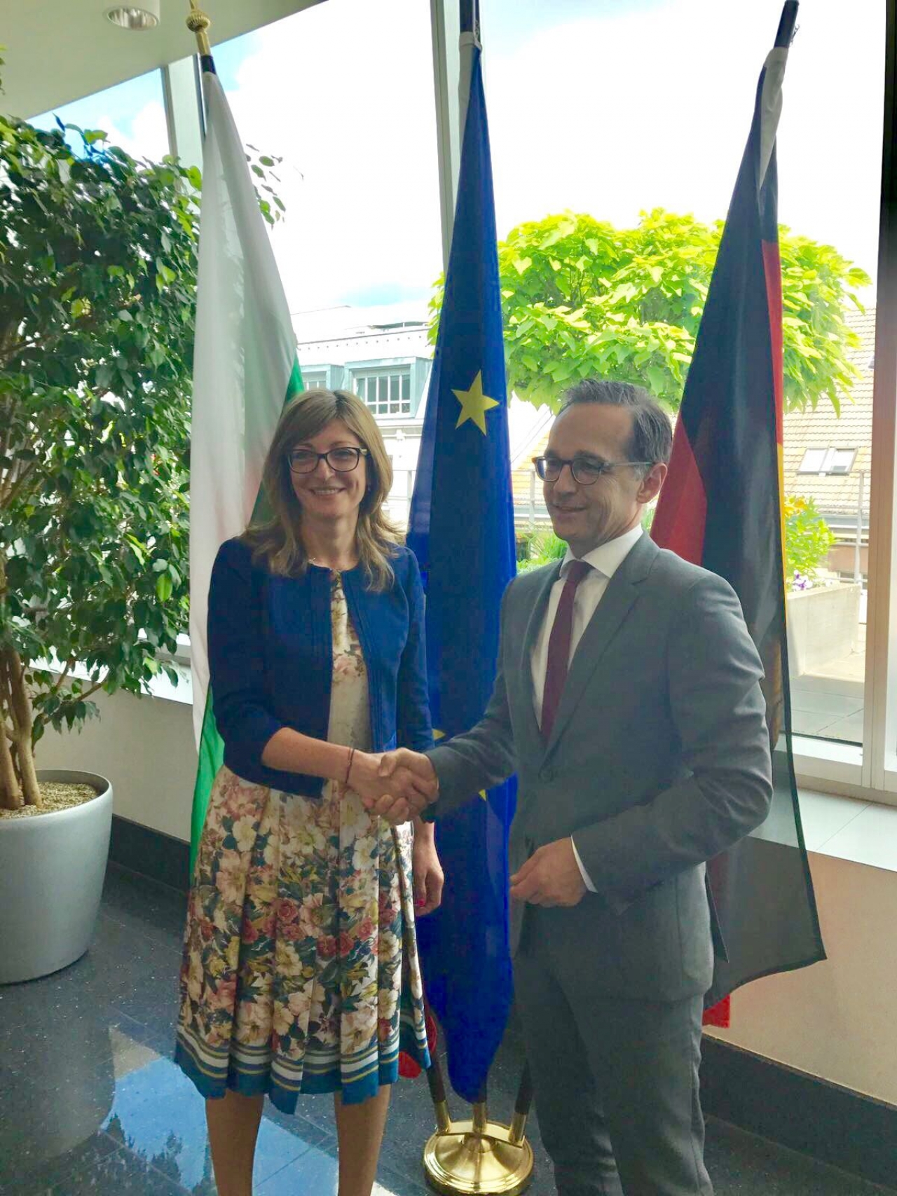 Министърът на външните работи Екатерина Захариева се срещна с германският федерален министър на правосъдието и на защитата на по