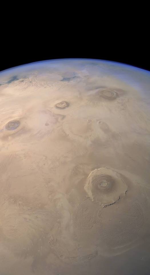 Марс и най-високата планина в Слънчевата система - Olympus Mons