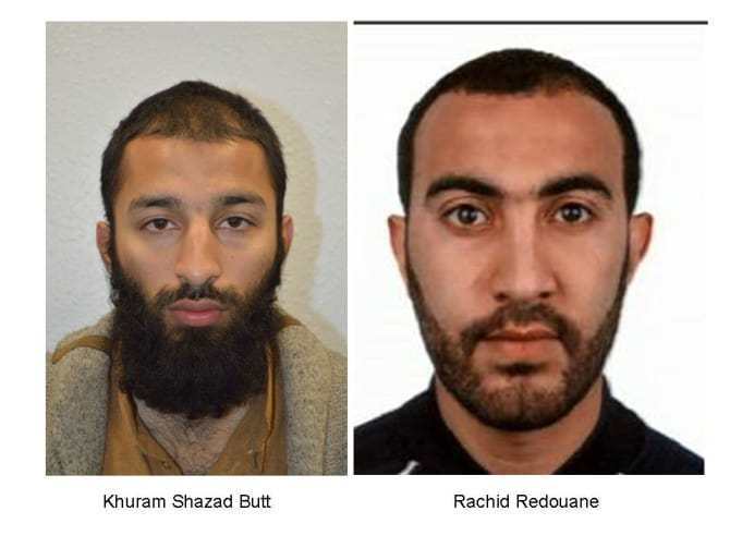 27-годишният Хурам Шазад Бут и 30-годишният Рашид Редуан - двама от тримата нападатели от Лондонския мост
