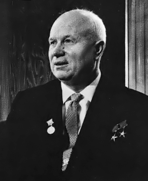 Никита Хрушчов през 1961-ва, 3 години преди да го свалят от всички постове